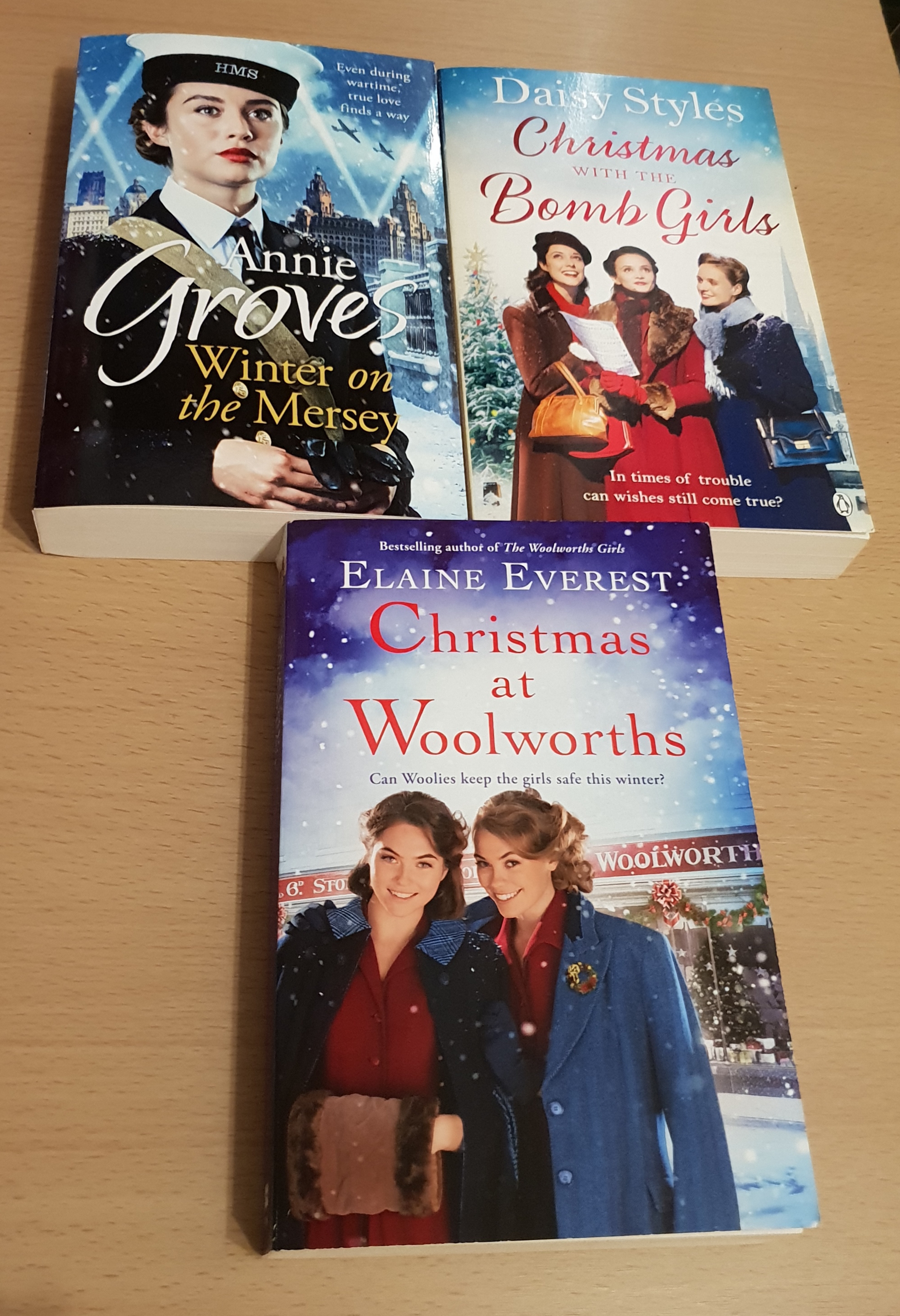 3 book covers as mentioned in this festive fiction books post.