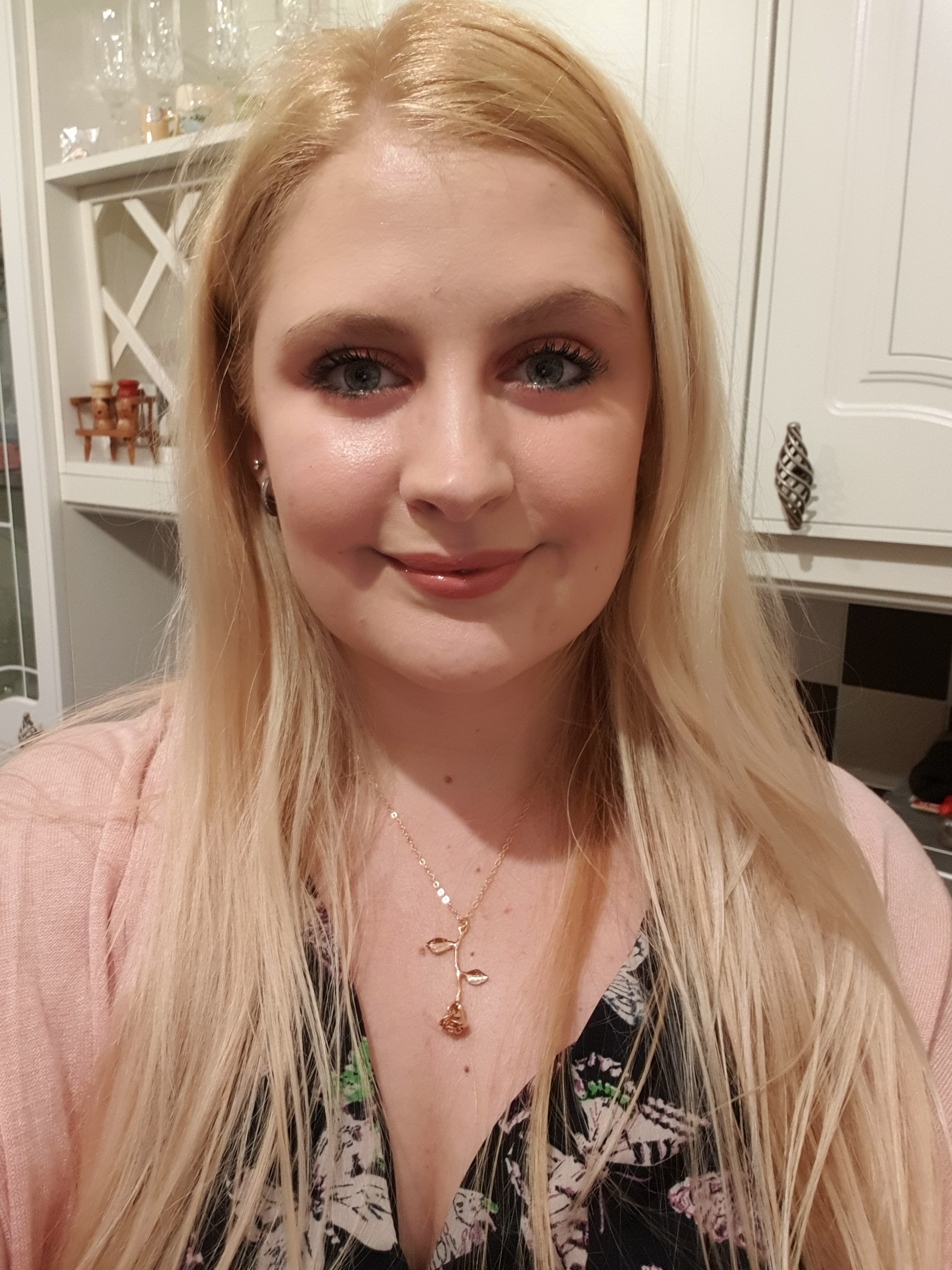 Girl with long blonde hair