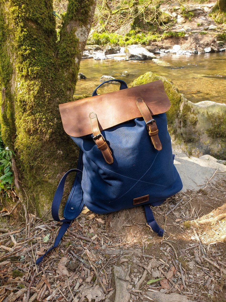 Salt & Hide Sonny Tarpa Backpack for 10 essentials for a walk on Exmoor.