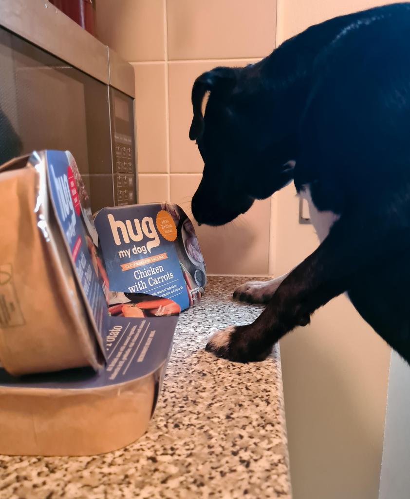 Hug My Dog packaging with Trixie