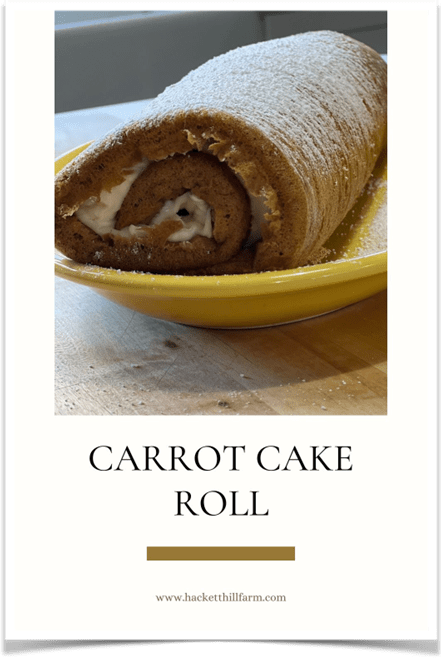 Carrot cake roll