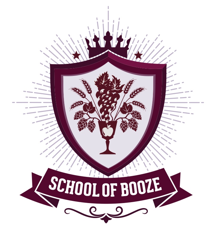 Father's Day Gift Guide Option School Of Booze Course Logo. 