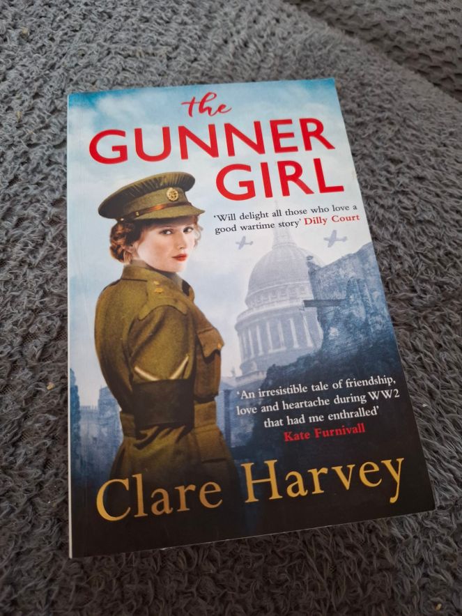 Front cover of The Gunner Girl by Clare Harvey book.