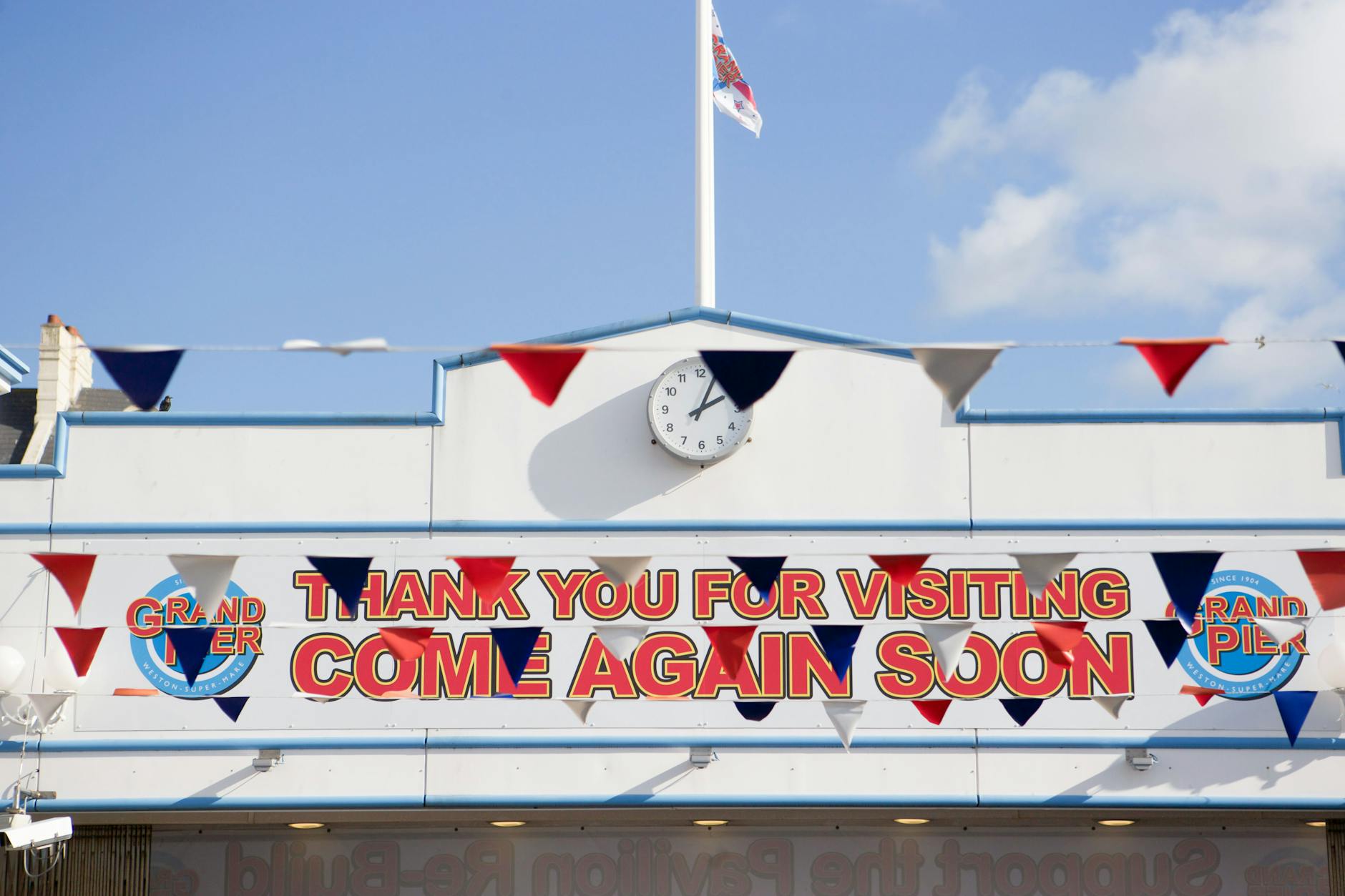 Front of the Grand Pier Weston Super Mare for Weekend Family Getaways in the UK: Quirky Stays, Seaside Fun & Easy Escapes That Actually Workpost